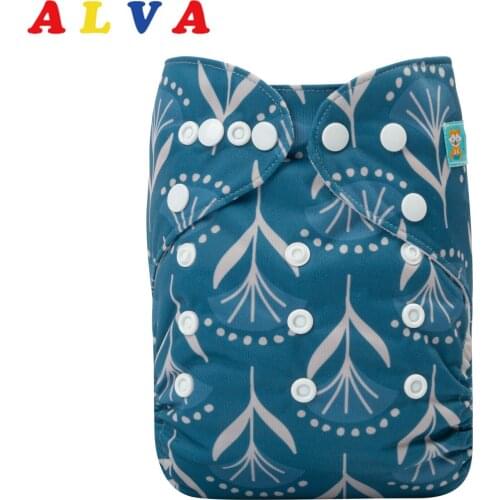New Arrival! 2021 ALVABABY Cloth Diaper Eco-friendly Baby Cloth Nappy With 1pc Microfiber Insert