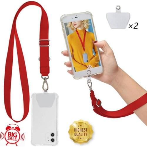 Phone Lanyard Adjustable Detachable Neck Cord Lanyard Strap And Phone Safety Tether For Mobile Phone Accessories Phone Lanyard