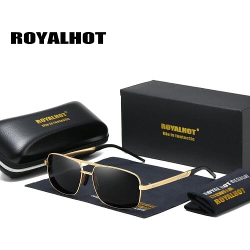 RoyalHot Men Women Polarized Sunglasses Alloy Rectang Cosy Frame Sun Glasses Driving Glasses Shades Oculos masculino Male 900167