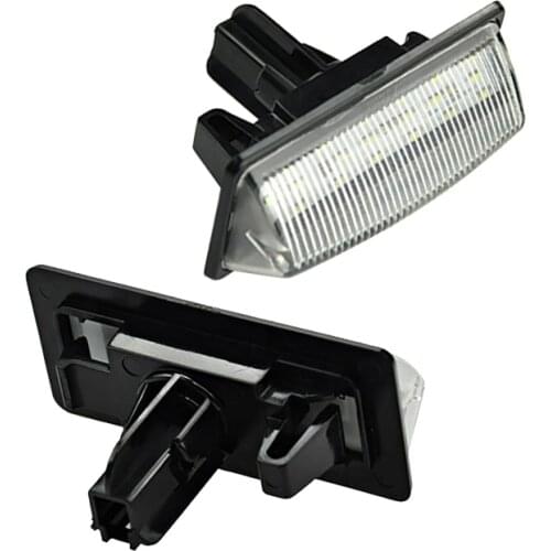 LED License Number Plate Lamp for Nissan TEANA J31 J32 Maxima Cefiro Altima Rogue Sentra 2x Error Free 18 3528 SMD Car Lights
