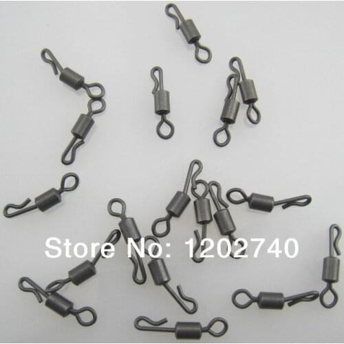 100 x Quick Kwik Change Swivels-Fits Safety Lead Clips-Carp Terminal End Tackles for Carp Fishings