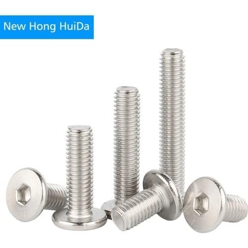 Hex Socket Head Screw Ultra Thin Super Flat Hexagon Allen Cap Bolts 304 Stainless Steel M2 M2.5 M3 M4 M5 M6 M8