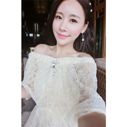 High Quality Explosions Leisure lace vintage matching Dresses Women lace Summer Casual Dress