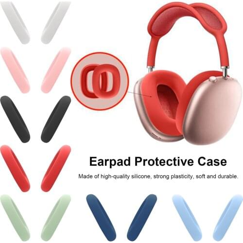 1 Pair Earpads Protective Case Compatible For AirPods Max Muffs Silicone Shockproof Protective Cover Accessories Drop Shipping