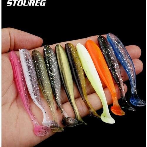 10pcs/Lot Fishing Soft Lures Silicone Bait 7cm 9cm Fishing Accessories Wobblers Artificial Tackle Fishing Sea Lure