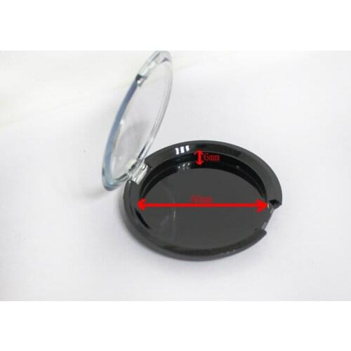 100pcs 15g black eye shadow jar with transparent cap / 15ml cosmetic containers empty eyeshadow case