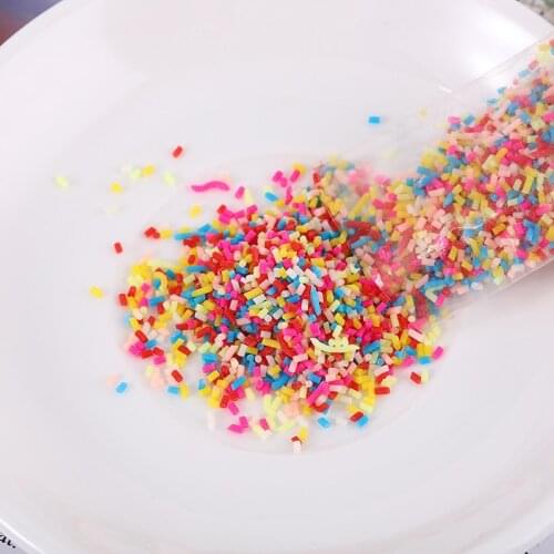 10g Sprinkles Nail Slices Simulation DIY Polymer Clay Nail Art Design Candy Sugar Simulation Food Slices For Nail Art Crafts