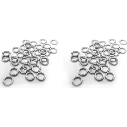 200x Fishing Solid Ring Jigging Fishing Accessories the Best 304 Stainless Steel Very Large Test 3 & 4