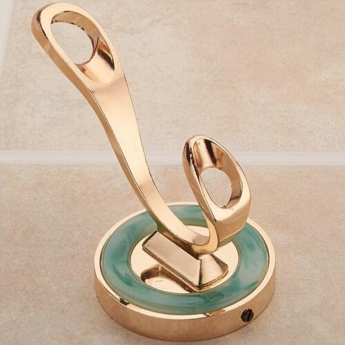4pcs European-style clothes hook jade hooks bedroom bathroom bathroom wall hooks small hooks bearing 50kg