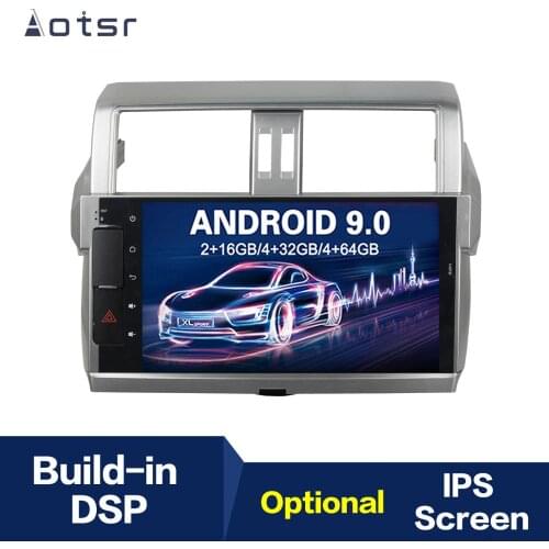Android 9 4+64G DSP IPS Car Player GPS Navigation For TOYOTA PRADO 2014-2015 Head Unit Multimedia Player Tape Recorder