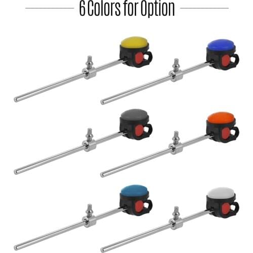 Bass Drum Beater Kick Drum Foot Pedal Beater Stainless Steel Shaft Silicone Head Accessory for Percussion Instrument Pack