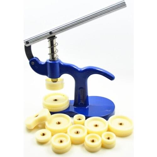 Watch Back Case Closer Press Capper Repair Kit with 12pcs DIES