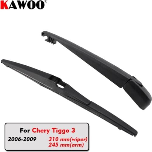 KAWOO Car Rear Wiper Blades Back Window Wipers Arm For Chery Tiggo 3 Hatchback(2006-2009)310mm Auto Windscreen Blade Accessories