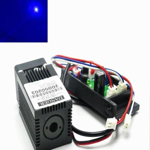 Focusable 450nm 250mW Blue Laser Point Dot Module 33*50mm