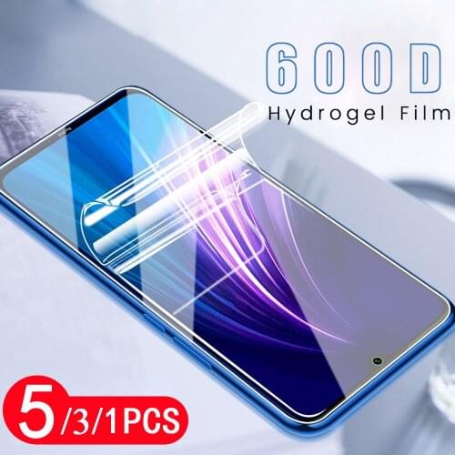 5/3/1Pcs for xiaomi redmi note 9 9s 8 8T pro MAX hydrogel film Not Glass redmi 10X pro 9C 9A 8A screen protector protective film