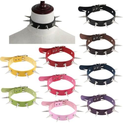 Gothic Heart Chain Choker Collar Harajuku Punk Choker Women Girls Black Leather Buckle Chocker Kawaii Sex Accessories