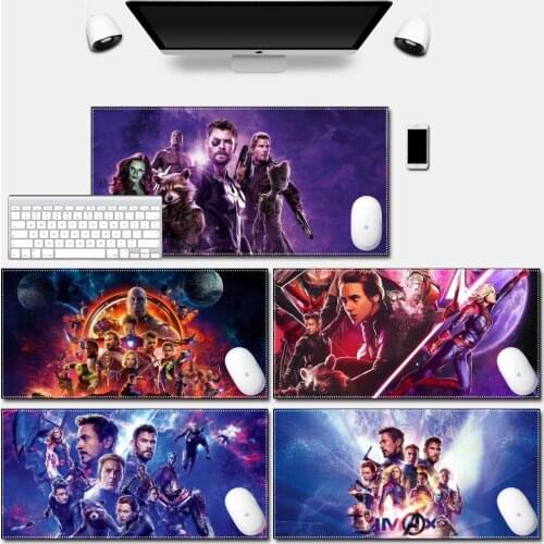 Computer Mousepad Play Mat with Locking Edge High Quality Durable Disney Avengers Cool Purple