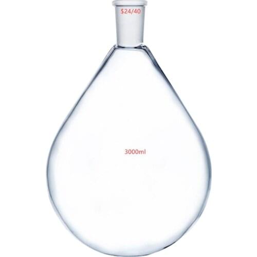 3000ml,24/40,Glass Recovery Flask,3 litre Lab Rotary Evaporator Kjelda Pyriform Bottle