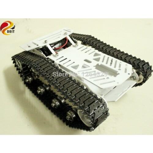 Full RC Metal Tank Car Chassis All-metal Structure Crawler Big Size Load Large Obstacle-surmounting Tank Chassis Tracked Vehicle