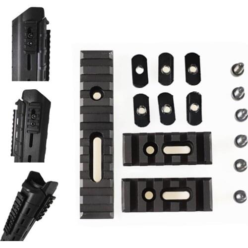 3PCS /SET Hunting Accessories Rail Scope Mount Rifle Airsoft Flashlight Rail Metal MOE Guide Rail