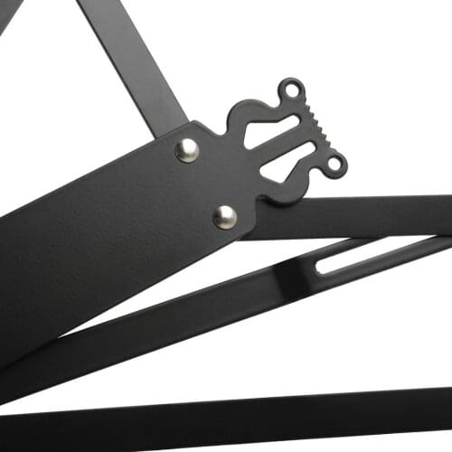 Premium Foldable Music Stand Desktop Stand Notation Rack for Player Black