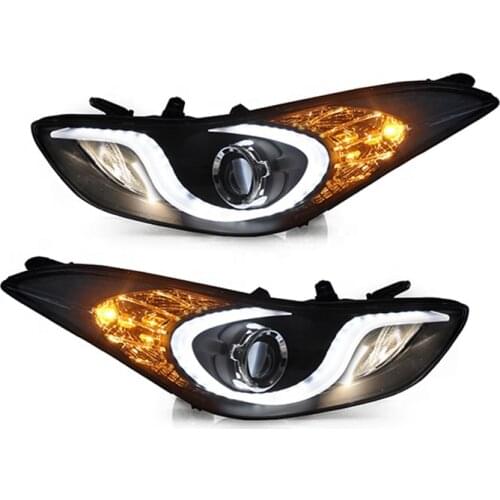 Goodmolds manufacturer factory wholesales headlights 5th Gen Avante Facelift head lamp led 2011-2013 for HYUNDAL elantra