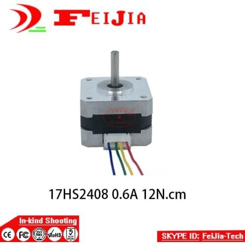 5pcs 17HS2408 4-lead Nema 17 Stepper Motor 42 motor 42BYGH 0.6A for 3D printer