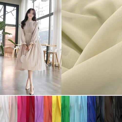 Size 1*1.5 Meter Width Chiffon Fabric Soft Fabric For Chiffon Dress Blouse Skite Wedding Fabric DIY 1 Meter/Lot