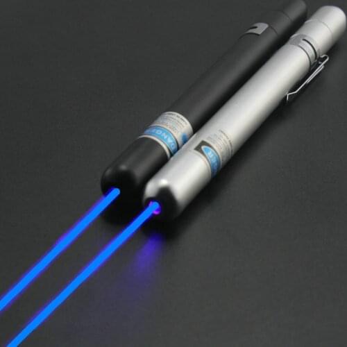 JSHFEI blue laser pointer 405nm, equipped with manual tail switch and outdoor indicator pen teaching instruction pointer pen