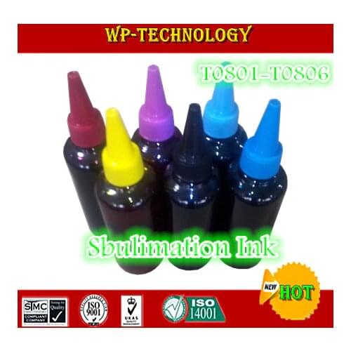 Sublimation refill ink specialized suit for Epson T0801 - T0806 ,suit for Epson R265/R360/R285/RX585/RX685 etc,100mL per color
