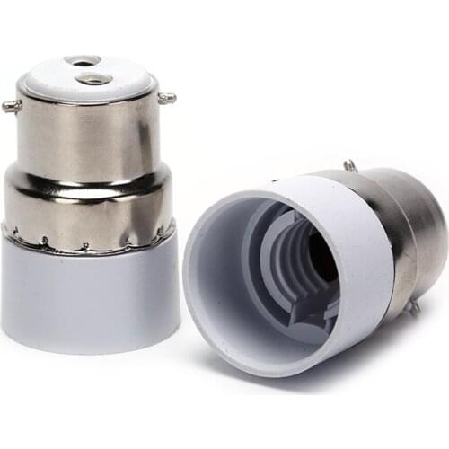 Light&Lighitng Screw LED Light Bulb Socket B22 To E14 Adapter Led Lamp Bulb Base Holder Converter Fireproof Material For Home