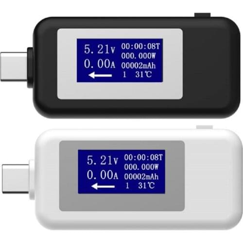 USB Type-C Tester Multifunction LCD Digital Voltage Current Meter Voltmeter Ammeter Detector Power Bank Charger Monitor