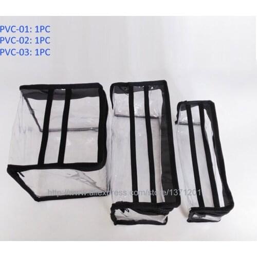 Large capacity 3 sizes PVC clear makeup bag waterproof cosmetics pouch organizer