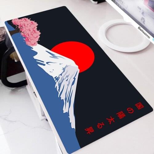 Japanese Flower Mouse Pad Gamer Accessories Mausepad Flower Mats Cute Anime Desk Mat Gaming Keyboard For Computer Mousepad Xxl