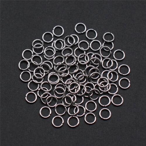 300pcs 3mm 4mm 5mm 6mm 7mm Stainless Steel Jump Rings & Split Ring For DIY Jewelry Making Jewelry Findings & Components