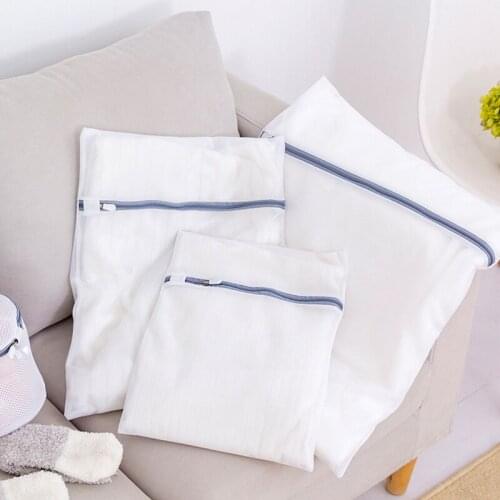 1pcs Laundry Bags for Washing Machine Mesh Bra Underwear Bag Travel Clothes Storage Net Zip Bag Washing Lingerie Protecting