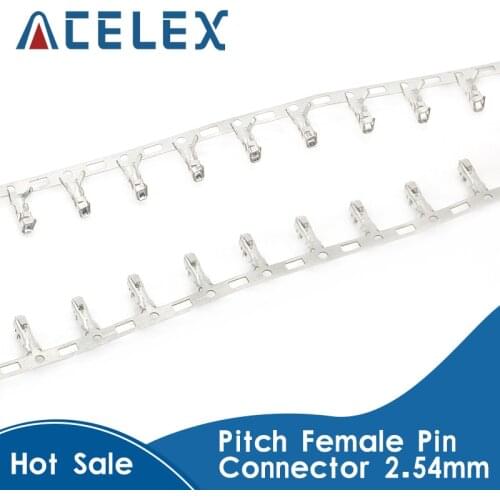 200Pcs/lot 2.54mm Pitch Female Pin Connector For Dupont Jumper Wire Cable High Quality