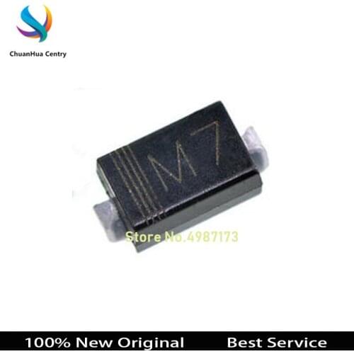 100 pcs/lot DIODE M7 1N4007 SMD Rectifier Diode New and Original In Stock
