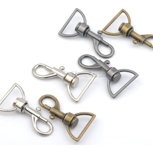 20pcs/lot 26mm 1 inch Alloy Swivel Clasps Snap Key Hooks DIY Key Ring buckle hooks silver, black, bronze Free Shipping HK-023