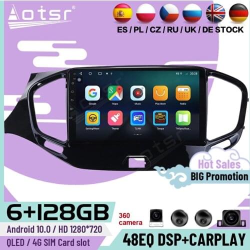 6+128G Carplay Android 10 Player For LADA Vesta Cross Sport 2015 2016 2017 2018 2019 GPS Navi Car Radio Video Receiver Head Unit