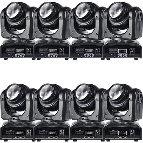 8pcs/lot Double Face Side LED Moving Head Color Beam Light Wash RGBW Effect DJ Show