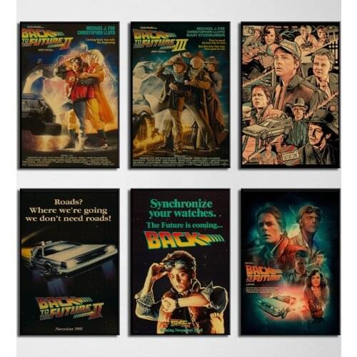 American Classic Science Fiction TV Series Back To The Future Canvas Painting Retro Style Family Modern Wall Picture Home Decor
