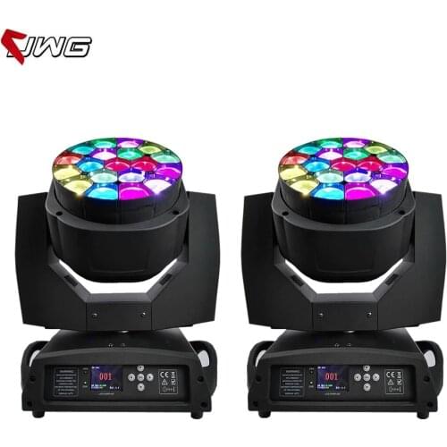 Free Shipping 2pcs/Lot 19*15w 4 In 1 RGBW LED Bee Eye Moving Head Zoom Light Bee Eye Light Mega Stage Dj Equipment