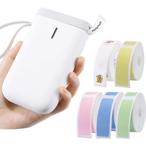 Wireless label printer Portable Pocket Label Printer Bluetooth Thermal Label Printer Fast Printing Home Use Office P