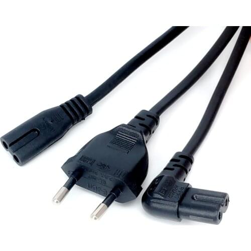 EU To IEC 320C C7 AC power cord Schuko CEE7/16 to C7 Firgure 8 Power lead cable for samsung Philips Sony LED TV,300cm