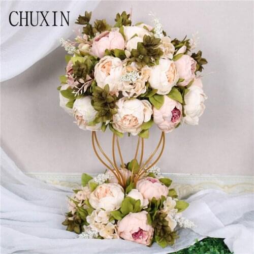 Artificial rose flower ball/ flower row Wedding background wall Welcome decorative fake flower Home holiday celebration decor