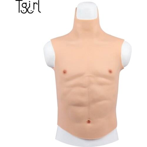 Crossdresser Fake muscle Belly Macho Realistic Silicone Artificial Simulation Muscle Man For Dragqueen Transgender Cosplay