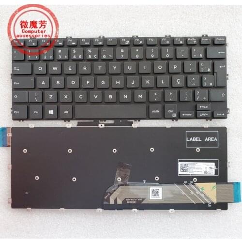 BR Laptop Keyboard for Dell Latitude 3400 Black