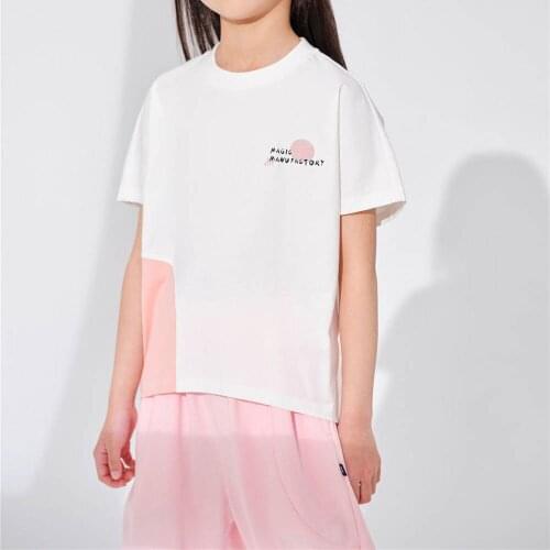 Hollead 4-13years Children Clothing Sets Fashion Patchwork Tshirt Bloomers Boy Girl Casual Suit White Khaki Hot Sale 2021