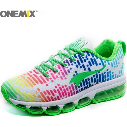 ONEMIX Sneakers Women Running Shoes Walking Lace Up Air Cushion Outdoor Female Mesh Breathable Walking Footwear Sport Shoes